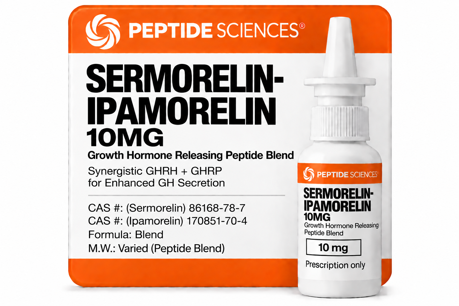 Sermorelin Ipamorelin 10mg Nasal