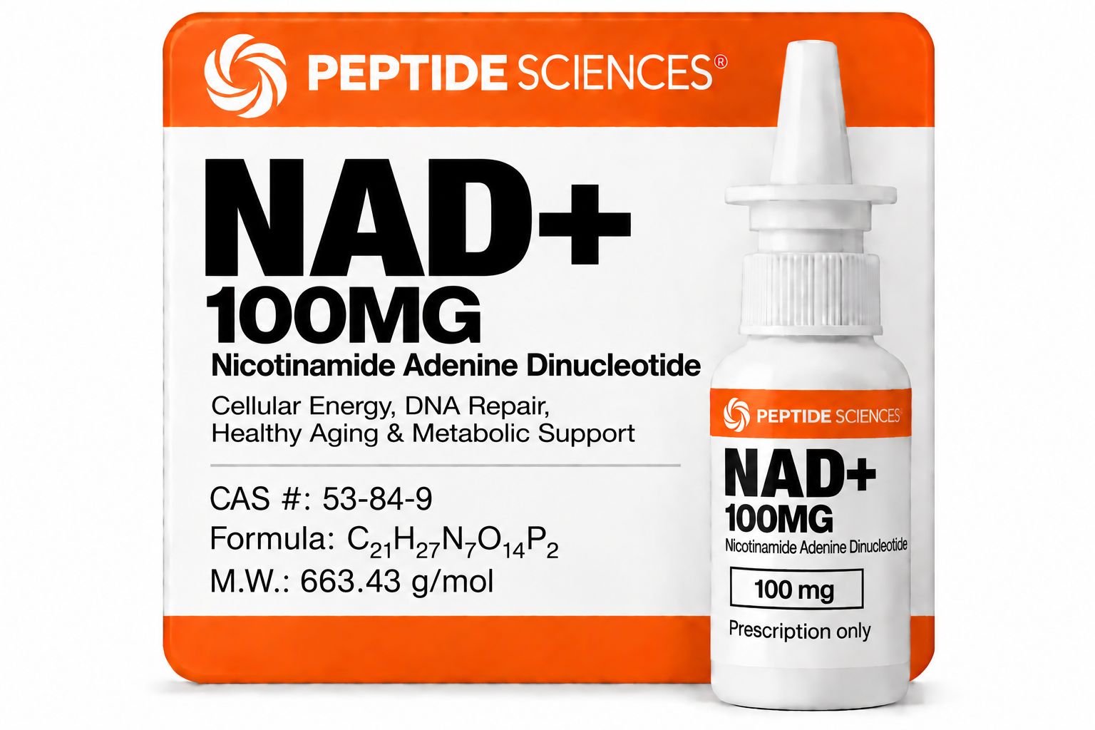 NAD+ 100mg Nasal
